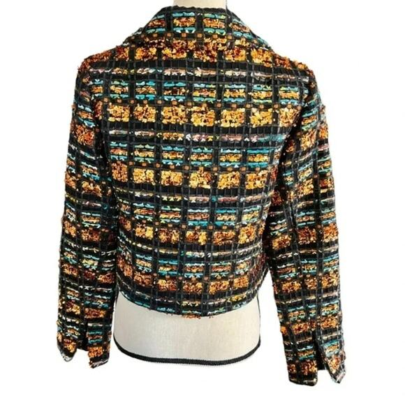 Smythe‎ Metallic Tweed Boxy Jacket in Multi Metallic Size 6 NWT - Picture 6 of 7